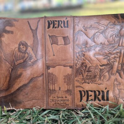 HAND-PAINTED LEATHER SCRIPTED LININGS