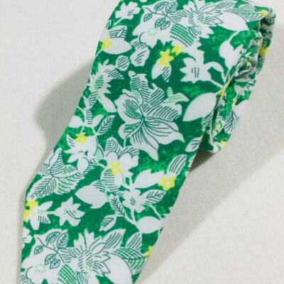 FLORAL TIE GREEN