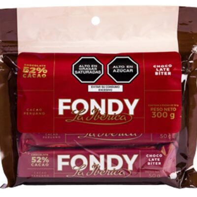 LA IBERICA FONDY CHOCOLATE 52% CACAO X 6
