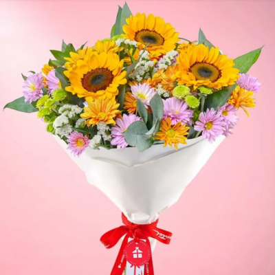 Sunflowers and Various Flowers